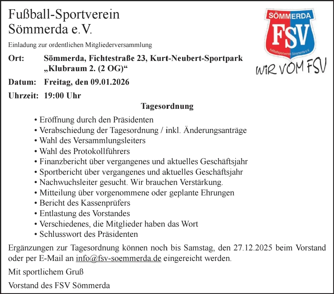 Mitgliederversammlung